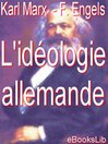 L'idéologie allemande (eBook)